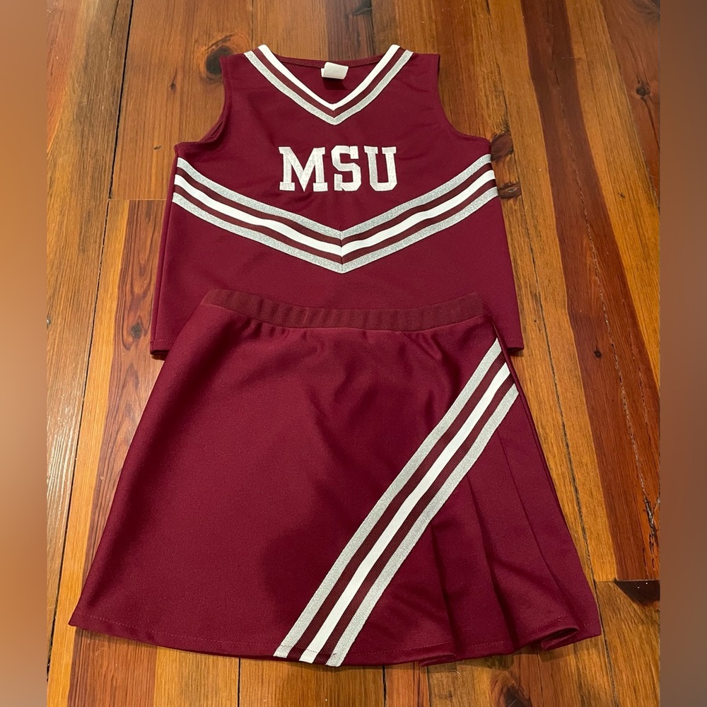 Mississippi State Maroon Cheerleader Set, sz 12 - Picture 2 of 2